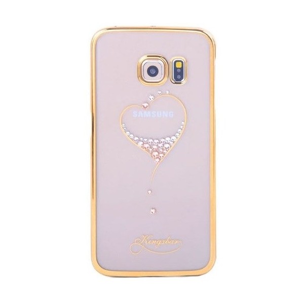 „Kingxbar“ Love Swarovski kaaned - kuldne (Galaxy S6 Edge)