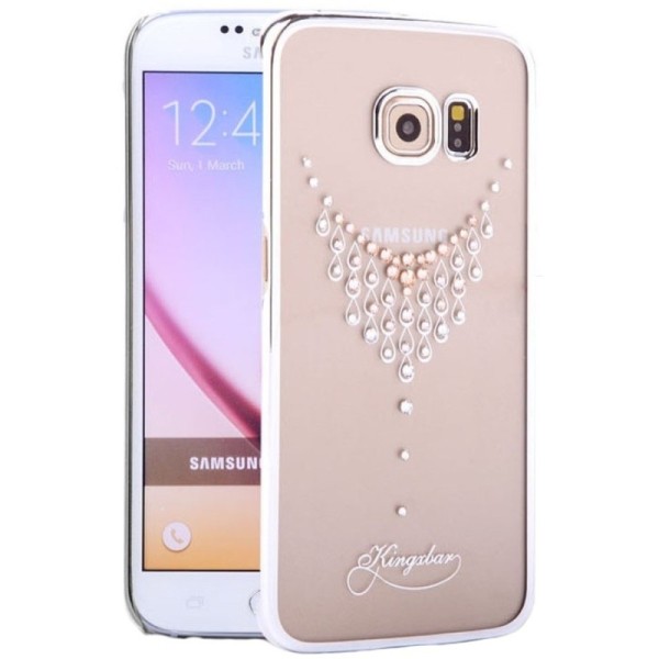 „Kingxbar“ Necklace Swarovski kaaned - hõbedane (Galaxy S6 Edge)