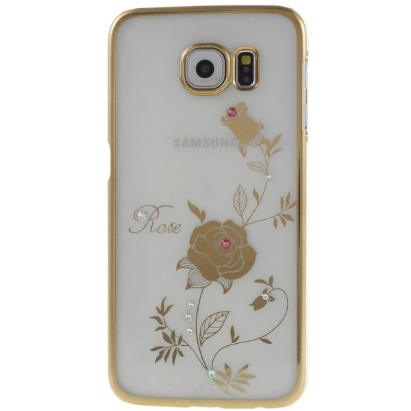 „Kingxbar“ Rose Swarovski kaaned - kuldne (Galaxy S6)