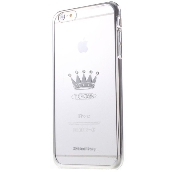 „X-Fitted“ Crown Swarovski kaaned - hõbedane (iPhone 6 Plus / 6s Plus)