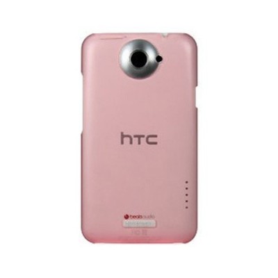 HTC One X skaidrus rožinis dėklas / Priedai.lt