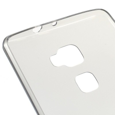 Huawei Mate S skaidrus (permatomas) silikoninis TPU ploniausias pasaulyje pilkas dėklas / Priedai.lt
