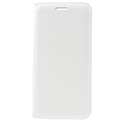 Samsung Galaxy A3 (2016) A310 baltas odinis atverčiamas Smart Wallet dėklas - piniginė / Priedai.lt