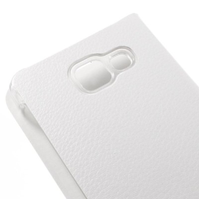 Samsung Galaxy A3 (2016) A310 baltas odinis atverčiamas Smart Wallet dėklas - piniginė / Priedai.lt