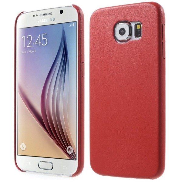 Slim Leather kaaned - punane (Galaxy S6)