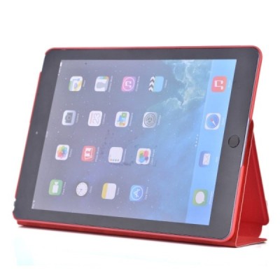 Prabangus „Devia“ serijos odinis atverčiamas raudonas Apple iPad Pro 9.7 dėklas / Priedai.lt