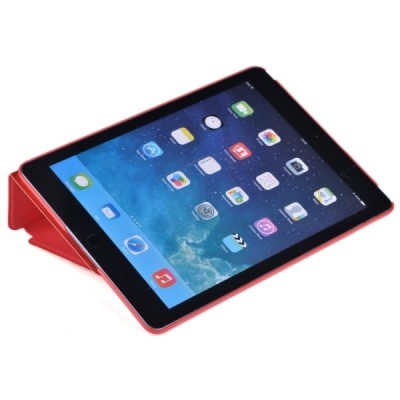 Prabangus „Devia“ serijos odinis atverčiamas raudonas Apple iPad Pro 9.7 dėklas / Priedai.lt