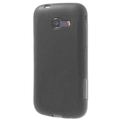 Samsung Galaxy Trend Lite (S7390, S7392) pilkas (permatomas), matinis kieto silikono TPU dėklas - nugarėlė / Priedai.lt