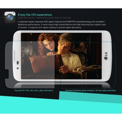 LG K10 (K420N) „Nillkin“ H Tempered Glass sustiprintos apsaugos apsauginis ekrano stiklas 0.33 mm / Priedai.lt