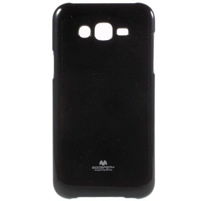 Samsung Galaxy J7 (J700) Mercury juodas kieto silikono tpu dėklas - nugarėlė / Priedai.lt