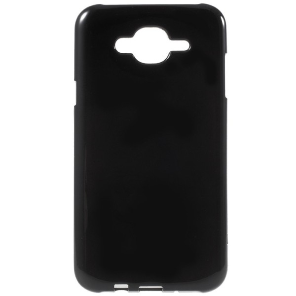 Kõva silikoon (TPU) kaaned - must (Galaxy J7 2015)