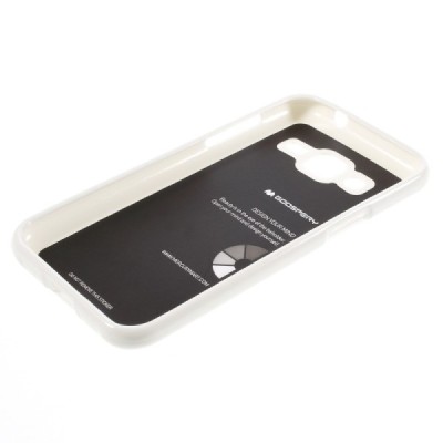 Samsung Galaxy J2 (J200) Mercury baltas kieto silikono tpu dėklas - nugarėlė / Priedai.lt