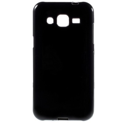 Samsung Galaxy J2 (J200) kieto silikono TPU juodas dėklas - nugarėlė / Priedai.lt