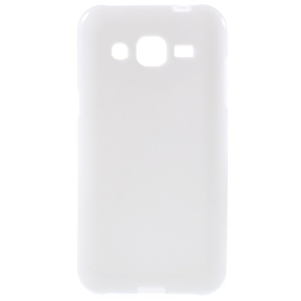 Kõva silikoon (TPU) kaaned - valge (Galaxy J2)