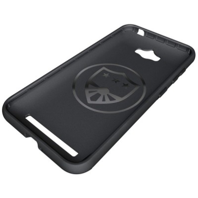 Sustiprintos apsaugos Asus Zenfone Max (ZC550KL) juodas kieto silikono (TPU) ir plastiko dėklas / Priedai.lt