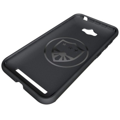 Sustiprintos apsaugos Asus Zenfone Max (ZC550KL) auksinis kieto silikono (TPU) ir plastiko dėklas / Priedai.lt