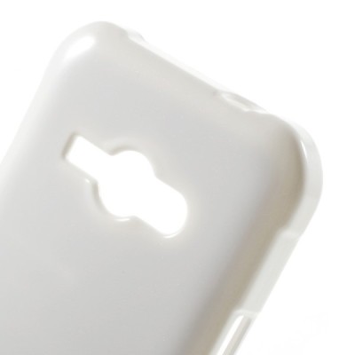 Samsung Galaxy J1 Ace (J110) Mercury baltas kieto silikono tpu dėklas - nugarėlė / Priedai.lt