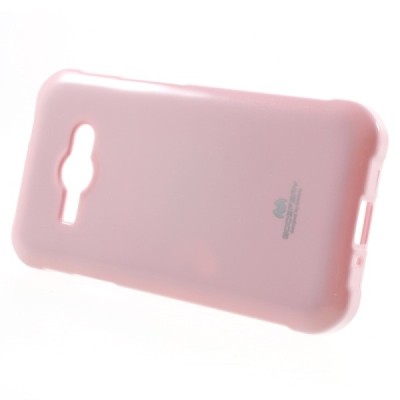 Samsung Galaxy J1 Ace (J110) Mercury šviesiai rožinis kieto silikono tpu dėklas - nugarėlė / Priedai.lt