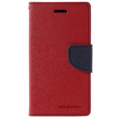 Samsung Galaxy J1 Ace (J110) Mercury raudonas atverčiamas dėklas - piniginė / Priedai.lt