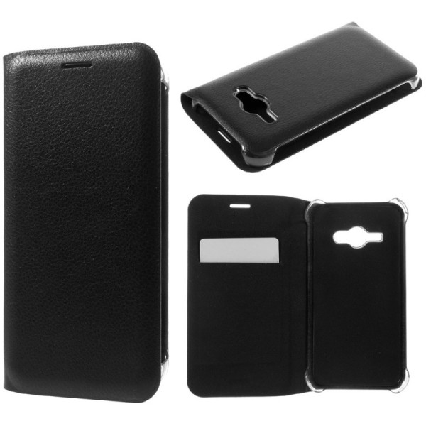 „Smart Wallet“ tahke kaaned - must (Galaxy J1 Ace)