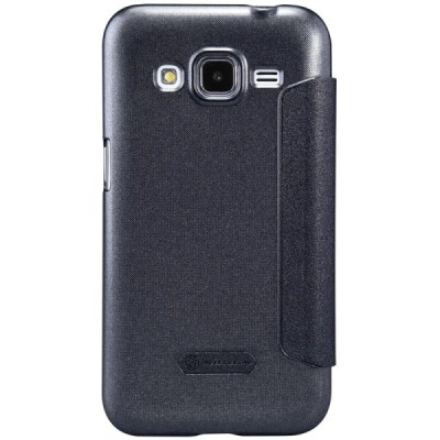 Samsung Galaxy Core Prime (G360) pilkas odinis atverčiamas Nillkin Sparkle dėklas / Priedai.lt