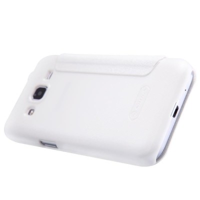 Samsung Galaxy Core Prime (G360) baltas odinis atverčiamas Nillkin Sparkle dėklas / Priedai.lt