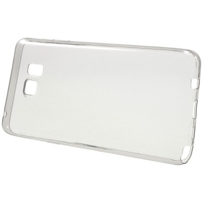 Samsung Galaxy Note 5 (N920) skaidrus (permatomas) kieto silikono TPU ploniausias pasaulyje pilkas dėklas / Priedai.lt