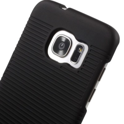 Samsung Galaxy S7 Edge (G935) Plastikinis dėklas prie diržo - juodas / Priedai.lt