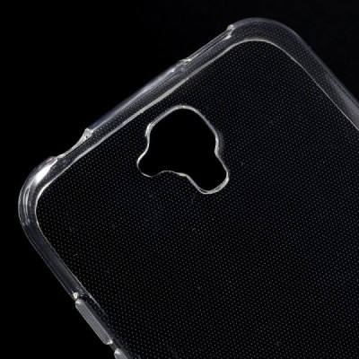 Huawei Y5 (Y560) skaidrus (permatomas) kieto silikono TPU ploniausias pasaulyje bespalvis dėklas / Priedai.lt