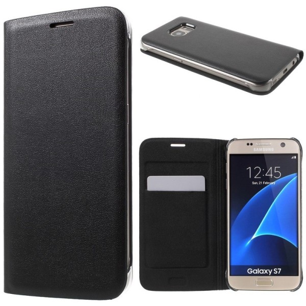 „Smart Wallet“ tahke kaaned - must (Galaxy S7)