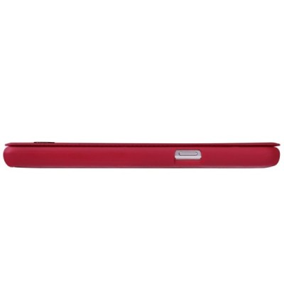 Prabangus „Nillkin“ Qin serijos raudonas odinis atverčiamas Samsung Galaxy J7 2016 (J710) dėklas / Priedai.lt