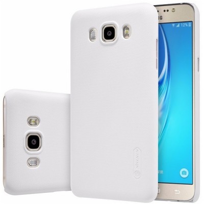 Samsung Galaxy J7 2016 (J710) Nillkin Frosted Shield baltas plastikinis dėklas + apsauginė ekrano plėvelė / Priedai.lt