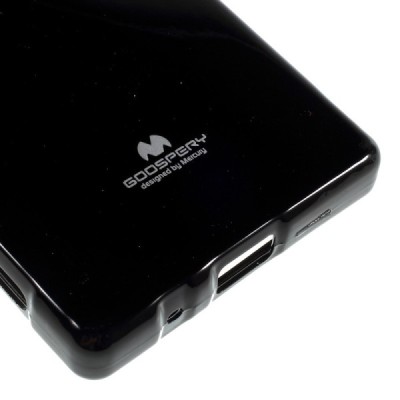Sony Xperia Z5 Compact juodas Mercury kieto silikono (TPU) dėklas / Priedai.lt