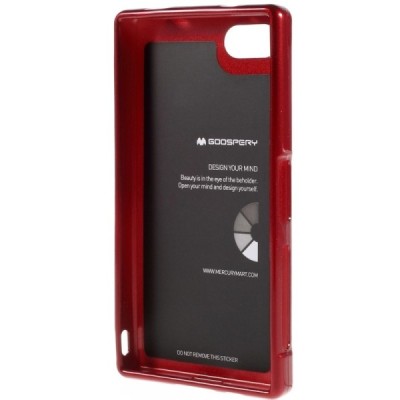 Sony Xperia Z5 Compact raudonas Mercury kieto silikono (TPU) dėklas / Priedai.lt