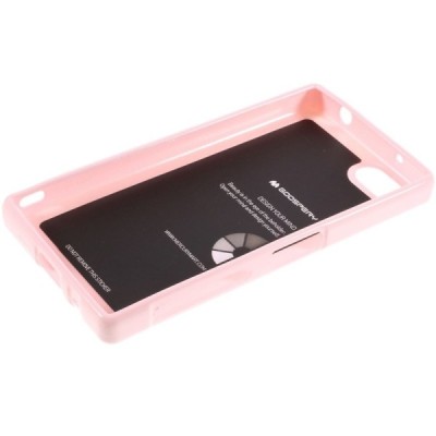 Sony Xperia Z5 Compact šviesiai rožinis Mercury kieto silikono (TPU) dėklas / Priedai.lt