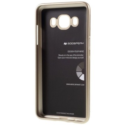 Samsung Galaxy J5 2016 (J510) auksinis Mercury kieto silikono (TPU) dėklas / Priedai.lt