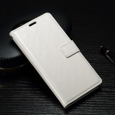 Sony Xperia X (F5121, F5122) atverčiamas baltas odinis dėklas - piniginė / Priedai.lt