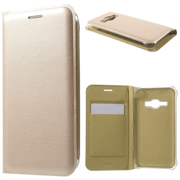 „Smart Wallet“ tahke kaaned - kuldne (Galaxy J1 2016)