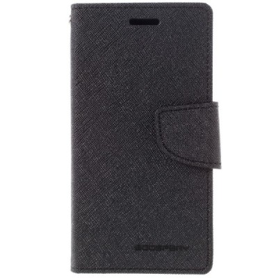 Samsung Galaxy J1 2016 (J120) Mercury juodas atverčiamas dėklas - piniginė / Priedai.lt