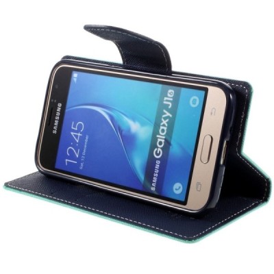 Samsung Galaxy J1 2016 (J120) Mercury mėtinis atverčiamas dėklas - piniginė / Priedai.lt