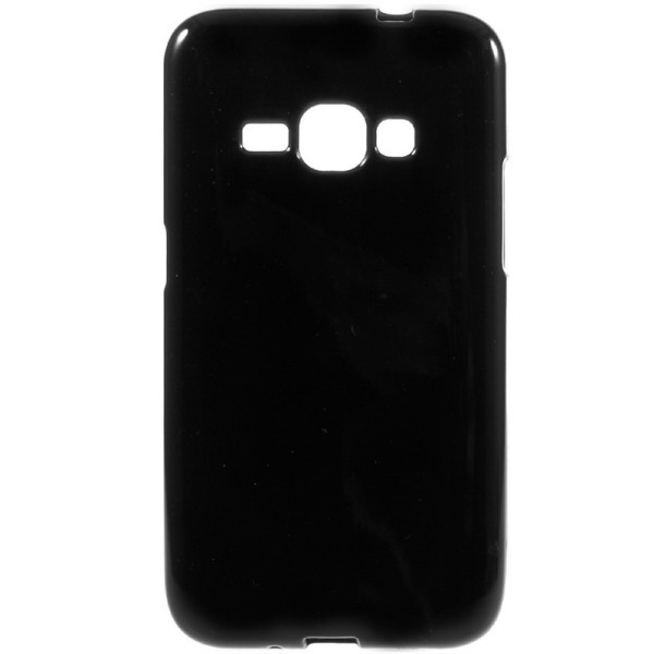 Kõva silikoon (TPU) kaaned - must (Galaxy J1 2016)