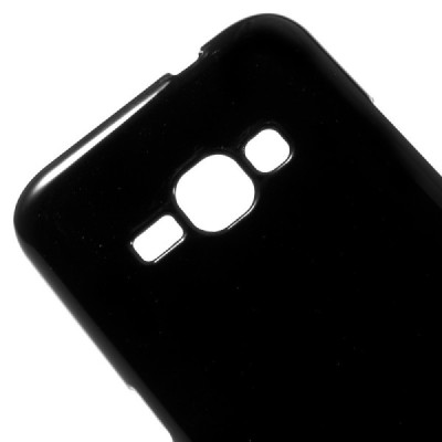 Samsung Galaxy J1 2016 (J120) kieto silikono TPU juodas dėklas - nugarėlė / Priedai.lt