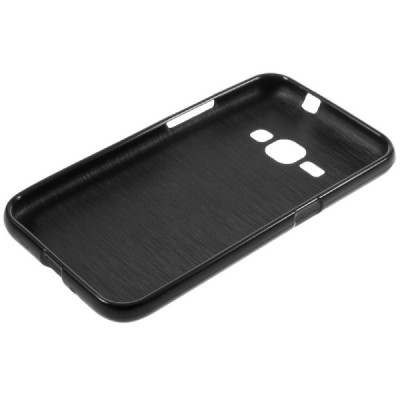 Samsung Galaxy J1 2016 (J120) kieto silikono TPU juodas dėklas - nugarėlė / Priedai.lt
