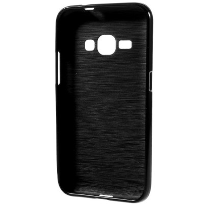 Samsung Galaxy J1 2016 (J120) kieto silikono TPU juodas dėklas - nugarėlė / Priedai.lt