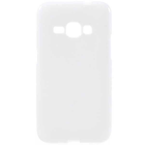 Kõva silikoon (TPU) kaaned - valge (Galaxy J1 2016)