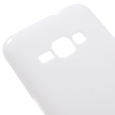 Samsung Galaxy J1 2016 (J120) kieto silikono TPU baltas dėklas - nugarėlė / Priedai.lt
