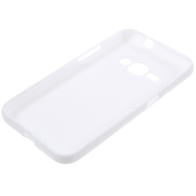 Samsung Galaxy J1 2016 (J120) kieto silikono TPU baltas dėklas - nugarėlė / Priedai.lt