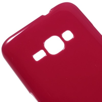 Samsung Galaxy J1 2016 (J120) kieto silikono TPU raudonas dėklas - nugarėlė / Priedai.lt