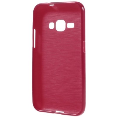 Samsung Galaxy J1 2016 (J120) kieto silikono TPU raudonas dėklas - nugarėlė / Priedai.lt