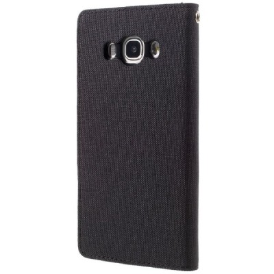 Samsung Galaxy J5 2016 (J510) Mercury juodas atverčiamas dėklas - piniginė / Priedai.lt